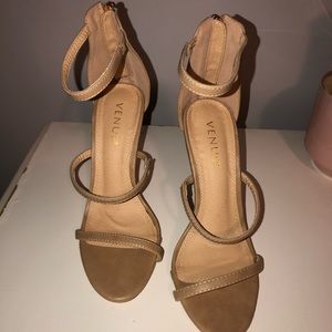 Nude Strappy Heels